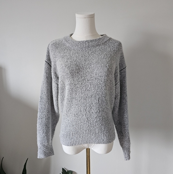 Cheap Monday Sweaters - Cheap Monday XS User knit Heather Gray Women's Sweater